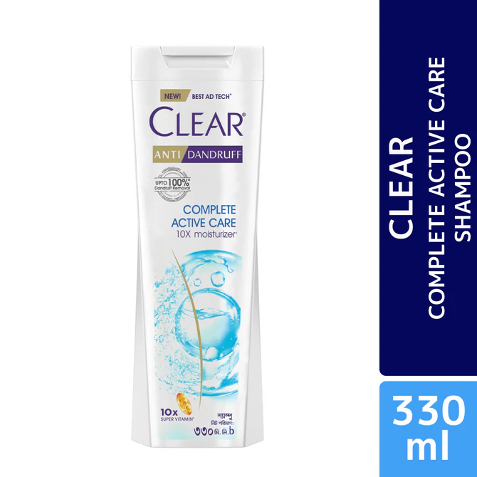 CLEAR ANTI DANDRUFF COMPLETE ACTIVE CARE SHAMPOO-330ML