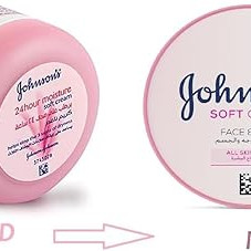 Johnson's Soft Cream Face & Body 200ml (New Look)