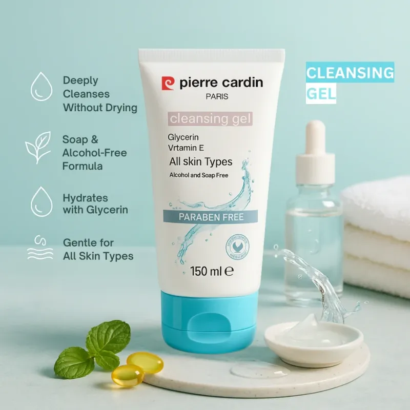 PIERRE CARDIN CLEANSING GEL (PARABEN FREE)-150ML
