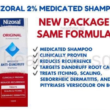 NIZORAL ORIGINAL MEDICATED ANTI DANDRUFF SHAMPOO-100ML