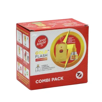 GOODKNIGHT GOLD FLASH LIQUID VAPOURIZER COMBI PACK-45ML