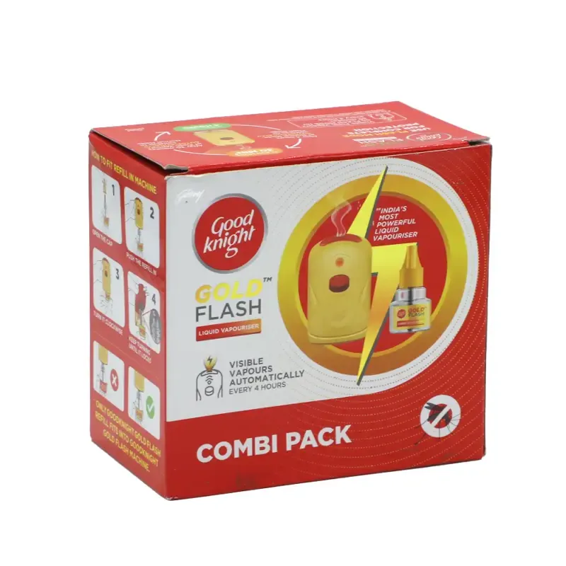 GOODKNIGHT GOLD FLASH LIQUID VAPOURIZER COMBI PACK-45ML
