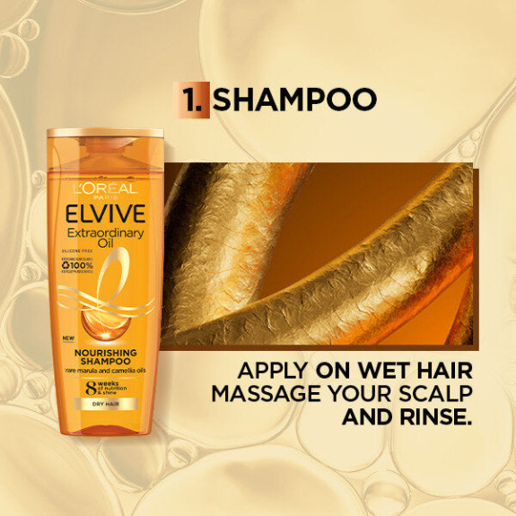 LOREAL ELVIVE EXTRAORDINARY OIL NOURISHING SHAMPOO-400ML