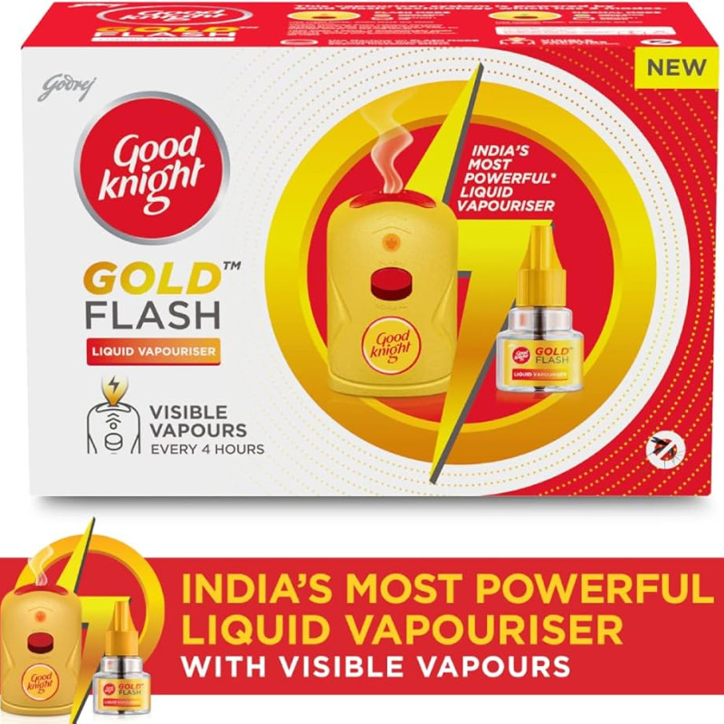 GOODKNIGHT GOLD FLASH LIQUID VAPOURIZER COMBI PACK-45ML