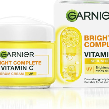 GARNIER BRIGHT COMPLETE VITAMIN C SERUM CREAM-45G