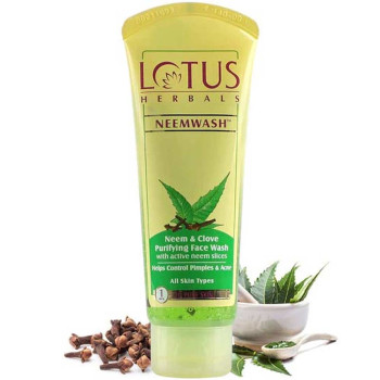 LOTUS NEEMWASH NEEM&CLOVE PURIFYING FACE WASH-120G