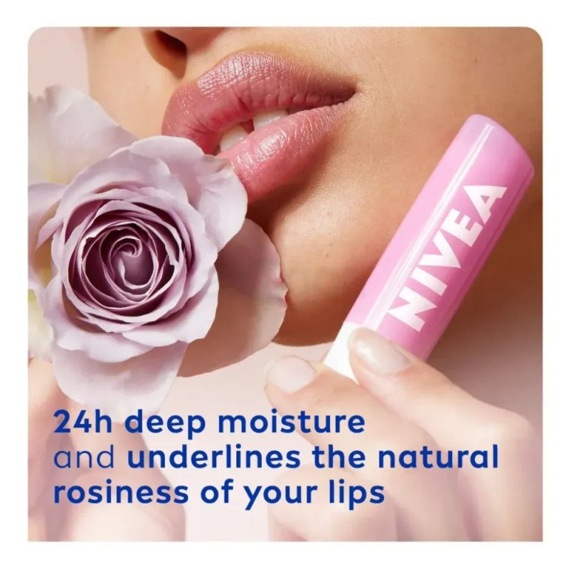 Nivea Soft Rose Lip Balm-4.8 gm