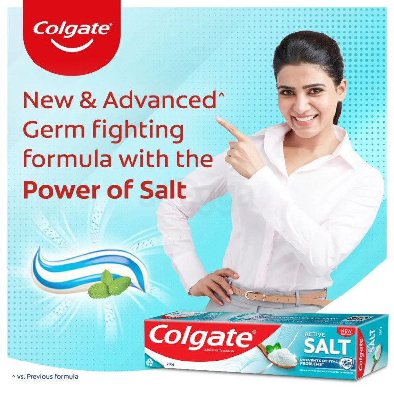 Colgate Active Salt For Healthy Teeth & Gums- 200g