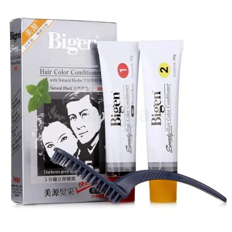 BIGEN SPEEDY HAIR COLOR CONDITIONER(NATURAL BLACK)-80G