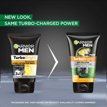 Garnier Men Turbo Bright Anti- Pollution Face Wash-100g