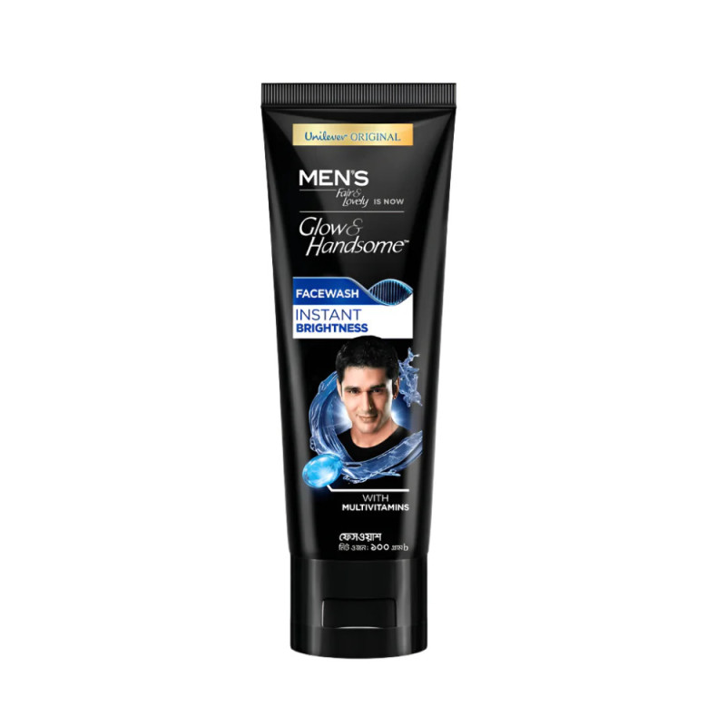Men's Glow & Handsome Instant Brightness Face Wash-100g