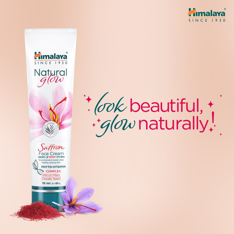HIMALAYA NATURAL GLOW SAFFRON FACE CREAM-50G