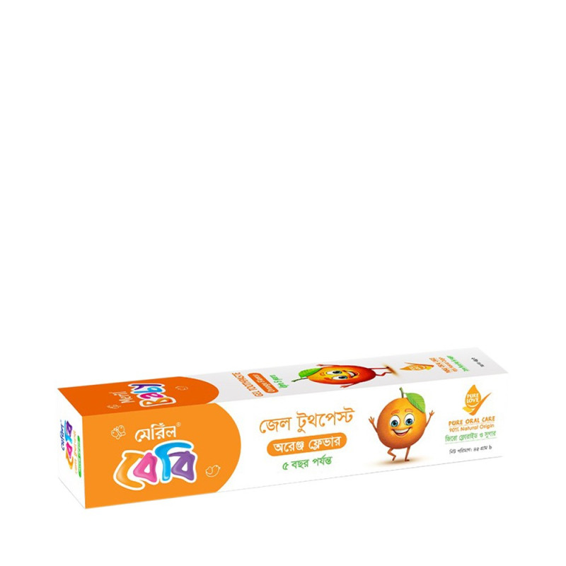 Meril Baby Gel Toothpaste Orange Flavor-45g