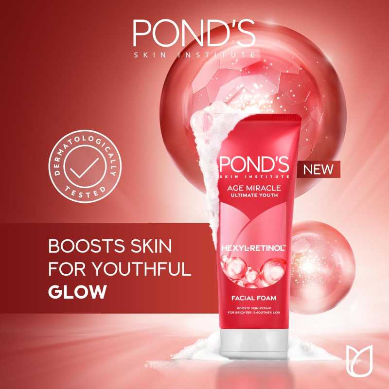 PONDS AGE MIRACLE ULTIMATE YOUTH FACIAL FOAM-90G