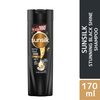 SUNSILK BLACK SHINE SHAMPOO-170ML